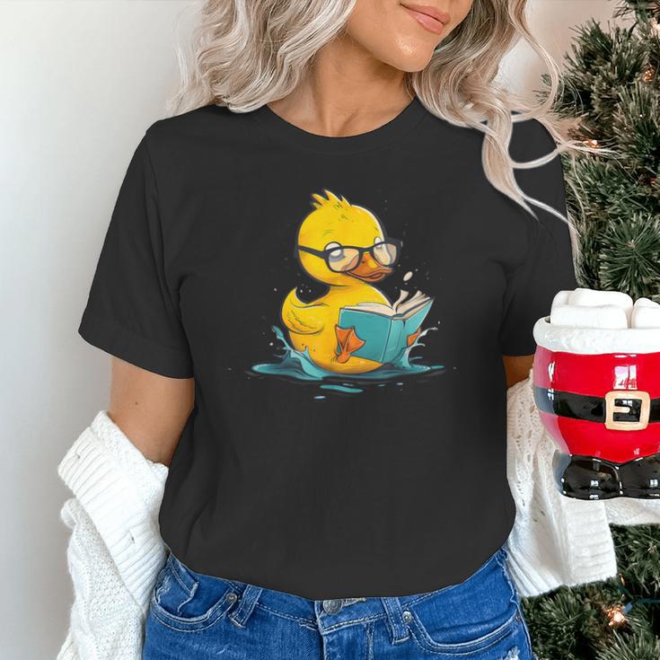 Rubber Duck Reading Book Reader Books Rubber Duckie Unisex T-Shirt