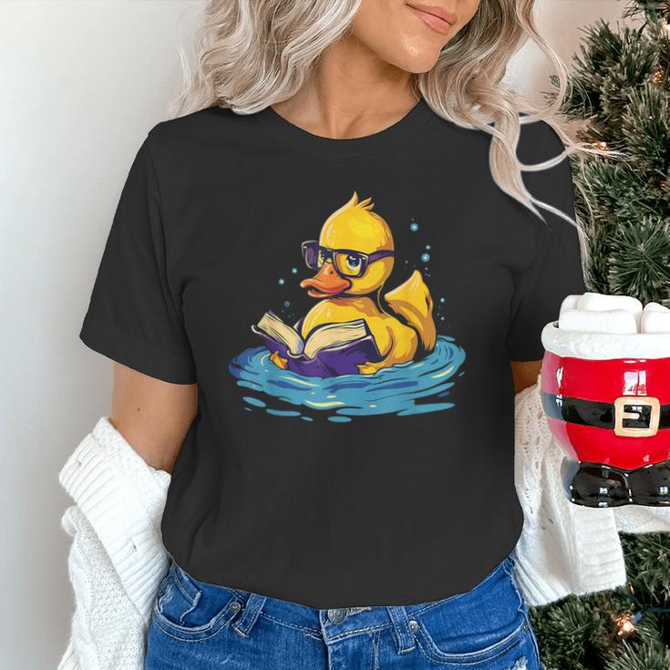Rubber Duck Reading Book Swim Rubber Duckling Rubber Duckie Unisex T-Shirt