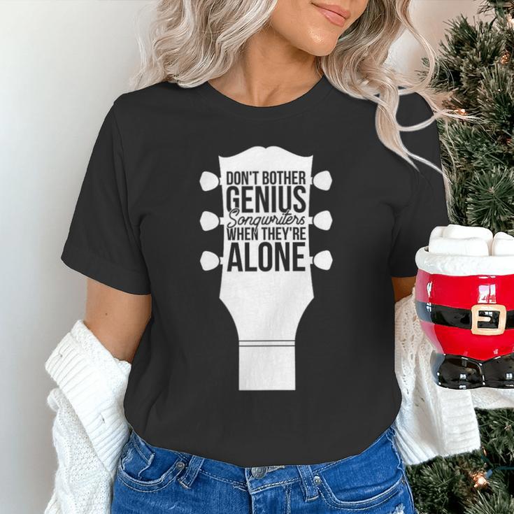 Sarcastic Jokes Genius Songwriters Are Introvert Guitarist Unisex T-Shirt