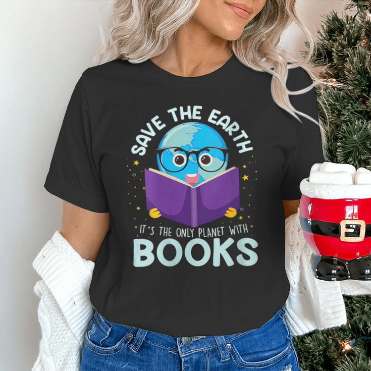 Save Earth It´s Only Planet With Books Reader Earth Day Unisex T-Shirt Save Earth It´s Only Planet With Books Reader Earth Day Unisex T-Shirt