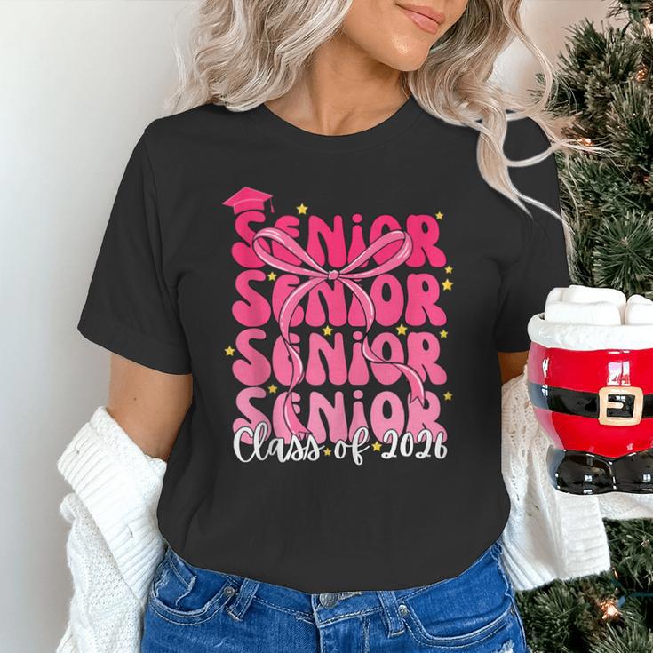 Senior Class Of 2026 Pink Coquette Bow Graduation 2026 Unisex T-Shirt