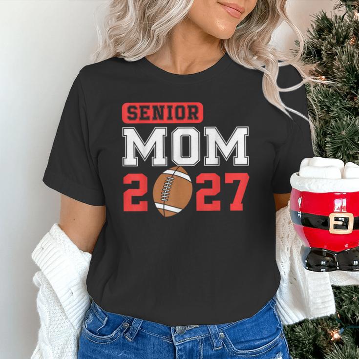 Senior Football Mom 2027 Team Class Of 2027 Graduation Mom Unisex T-Shirt