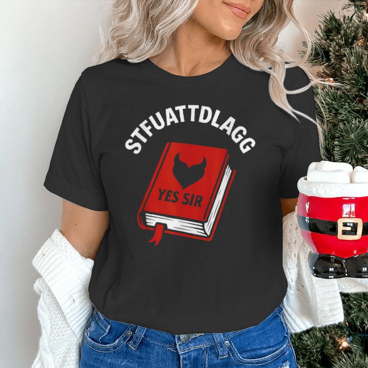 Sexy STFUATTDLAGG Yes Sir Reading Spicy Good Book Love Heart Unisex T-Shirt