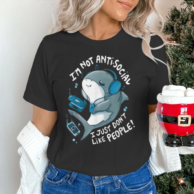 Shark Don’t Like People Antisocial Introvert Unisex T-Shirt Shark Don’t Like People Antisocial Introvert Unisex T-Shirt