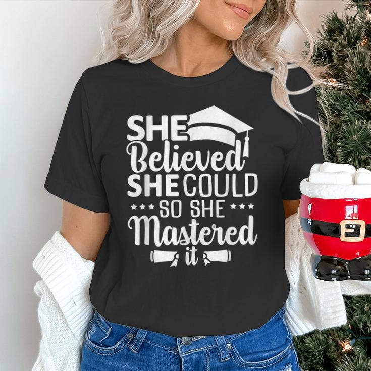 She Believed She Could So She Mastered It Graduation 2023 Unisex T-Shirt