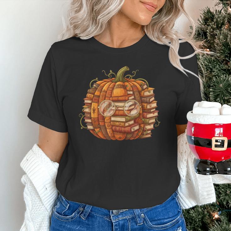 Smart Book Pumpkin Retro Fall Teacher Reading Halloween Unisex T-Shirt Smart Book Pumpkin Retro Fall Teacher Reading Halloween Unisex T-Shirt