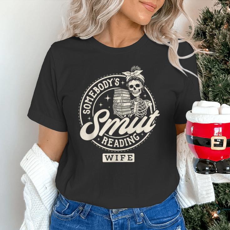 Smut Book Reader Spicy Romance Somebody's Smut Reading Wife Unisex T-Shirt