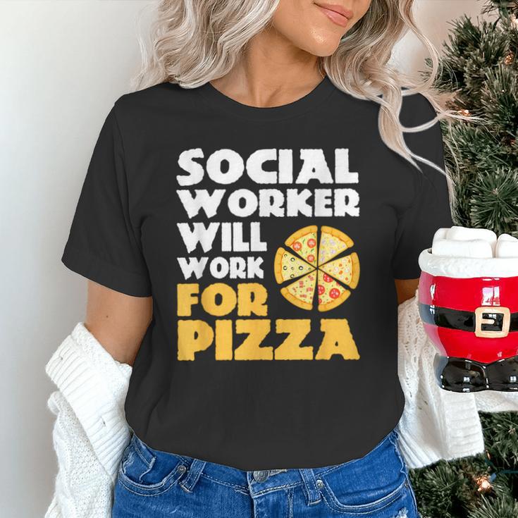 Social Worker Will Work For Pizza Graduation Unisex T-Shirt