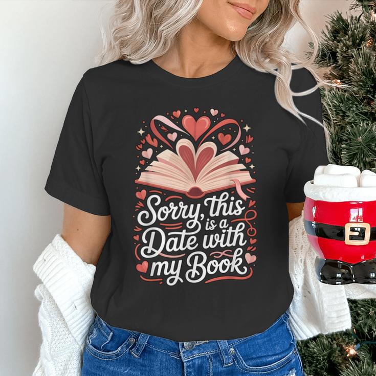 Sorry This Is a Date With My Book Valentine Unisex T-Shirt