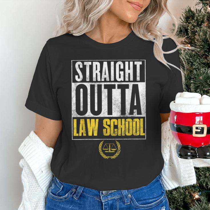 Straight Outta Law School Graduation Tshirt Law School Unisex T-Shirt