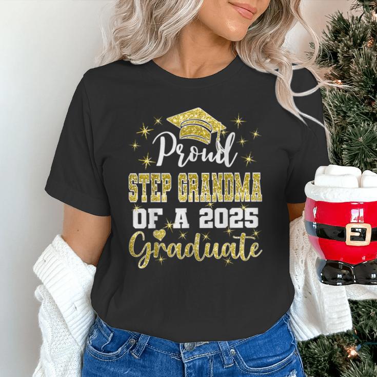 Super Proud Step Grandma Of 2025 Graduate Graduation Family Unisex T-Shirt