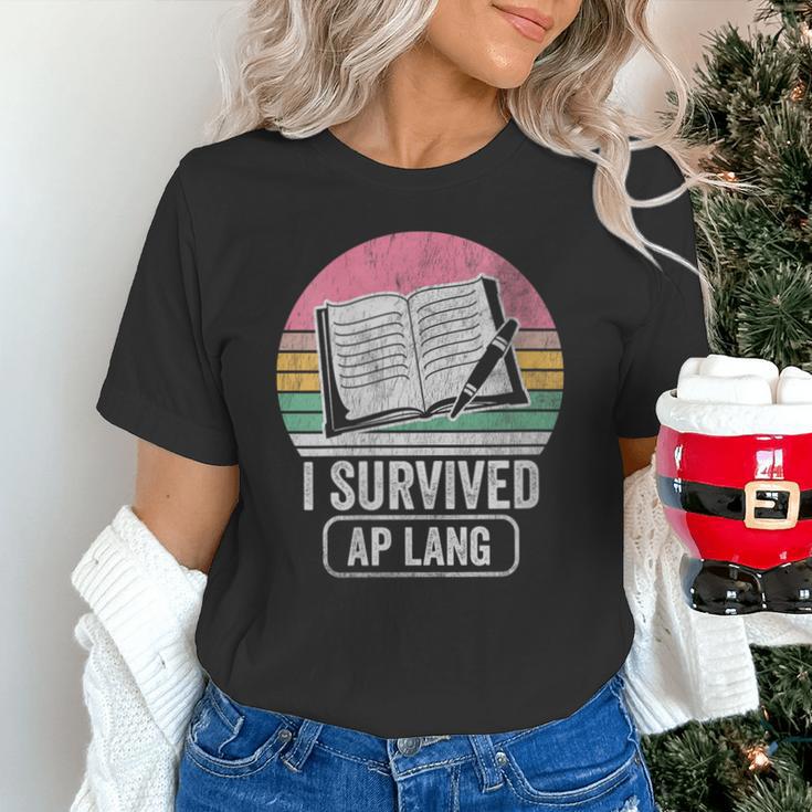 I Survived AP Lang Retro Book Graphic Unisex T-Shirt