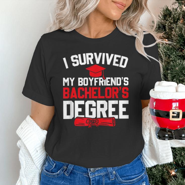 I Survived My Boyfriend's Bachelor's Degree Graduation Unisex T-Shirt
