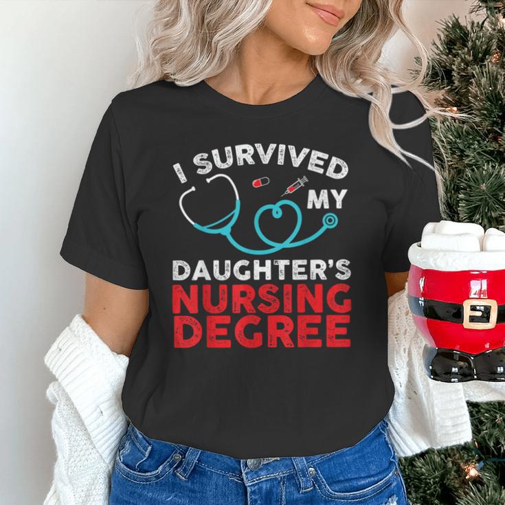 I Survived My Daughter's Nurse Degree School Graduation Unisex T-Shirt