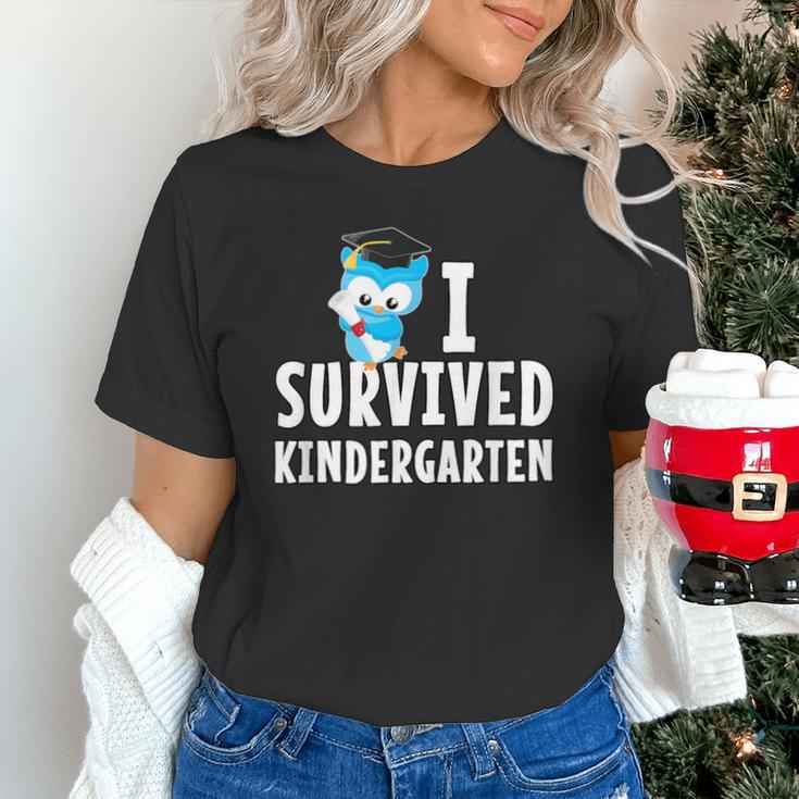 I Survived Kindergarten Graduation Kids Owl Grad Unisex T-Shirt