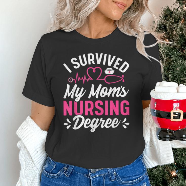I Survived My Mom's Nursing Degree Nurse Graduation Unisex T-Shirt