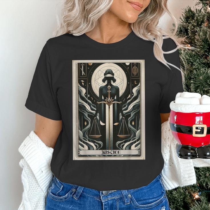 Tarot Cards Guide Book Esoteric Mysticism Clothing Tarot Card Justice Unisex T-Shirt Tarot Cards Guide Book Esoteric Mysticism Clothing Tarot Card Justice Unisex T-Shirt