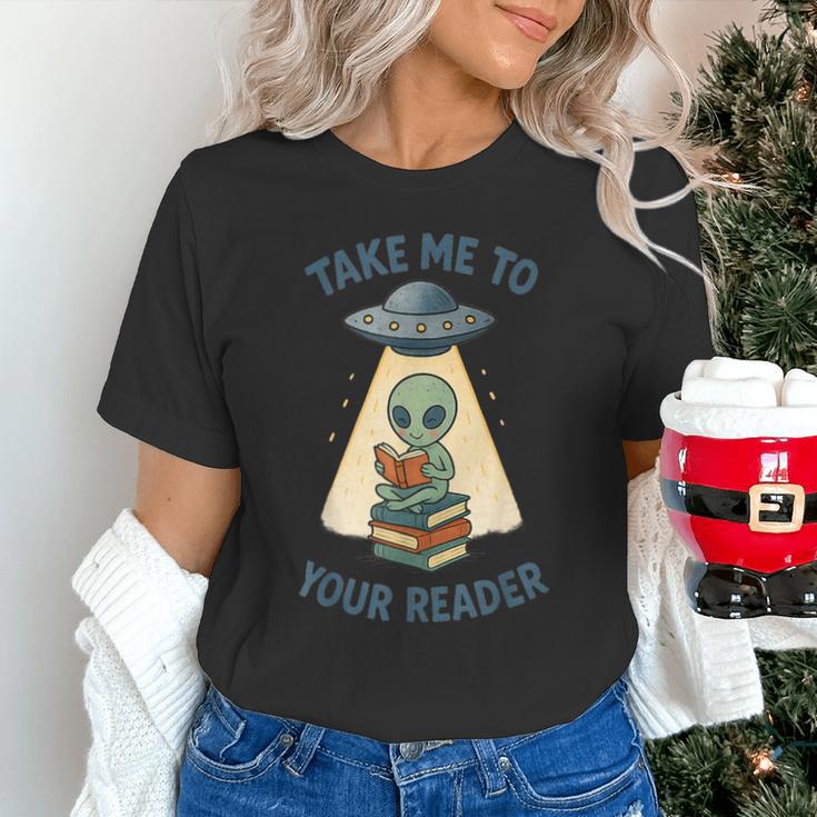 Teacher Alien Books UFO Reading Take Me To Your Reader Unisex T-Shirt