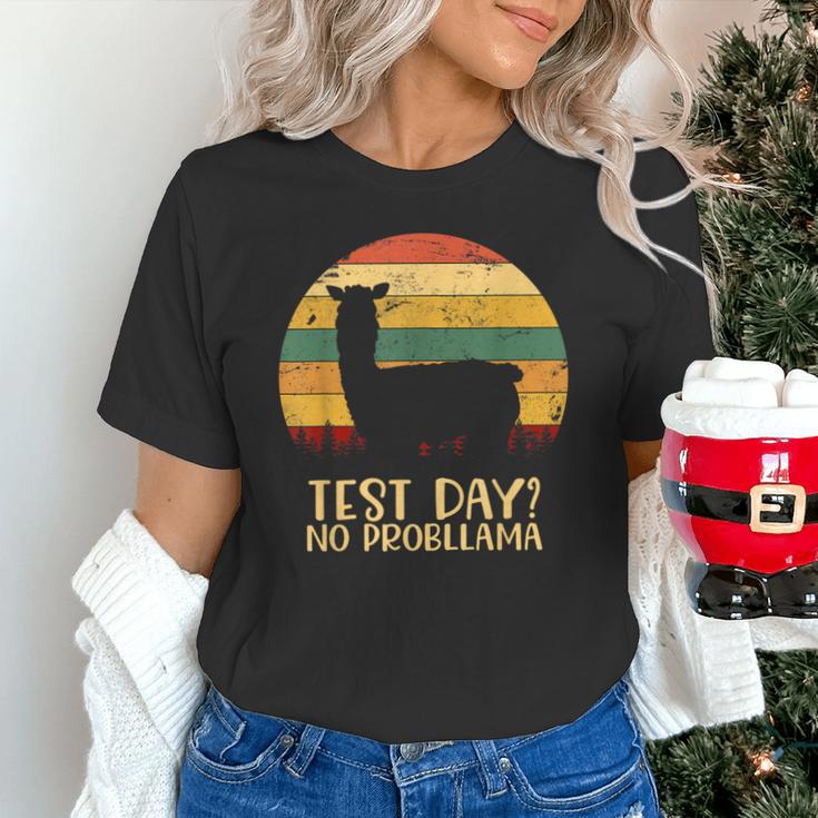 Test Day No Probllama Silhouette Teacher Student Graduation Unisex T-Shirt