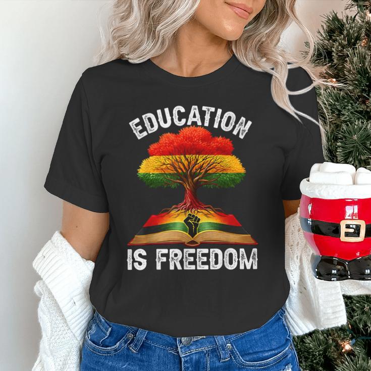 History Education Is Freedom Books Black History Unisex T-Shirt