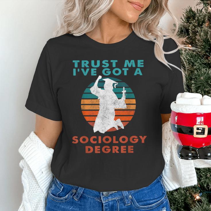 Trust Me I'Ve Got A Sociology Degree College Graduation Unisex T-Shirt