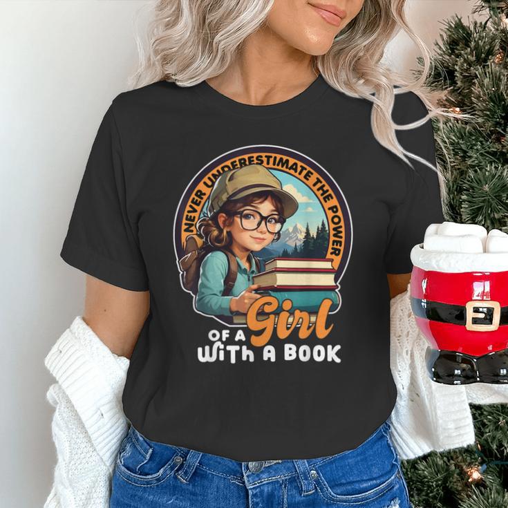 Never Underestimate The Power Of a Girl With a Book Reading Unisex T-Shirt