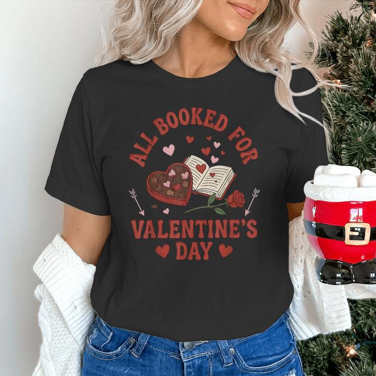 Valentines All Booked For Valentines Book Lover Girl Teacher Unisex T-Shirt