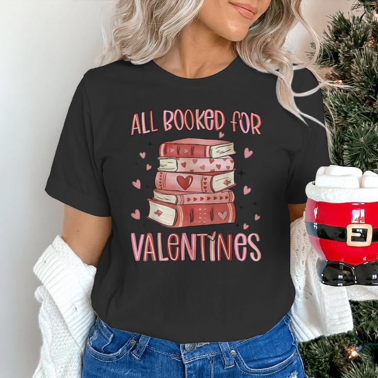 Valentines All Booked For Valentines Book Lovers Teacher Kid Unisex T-Shirt