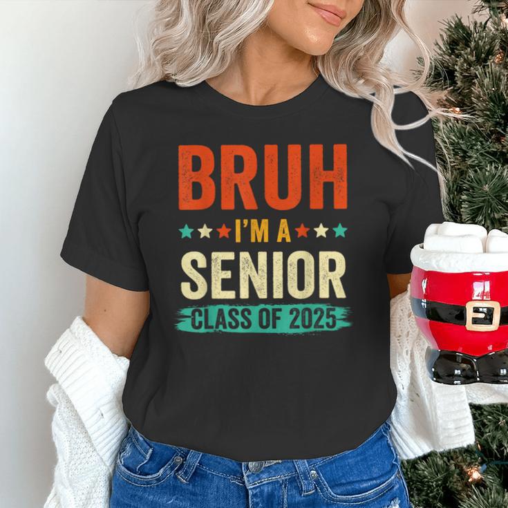 Vintage Bruh I'm A Senior Class Of 2025 Graduation Women Men Unisex T-Shirt