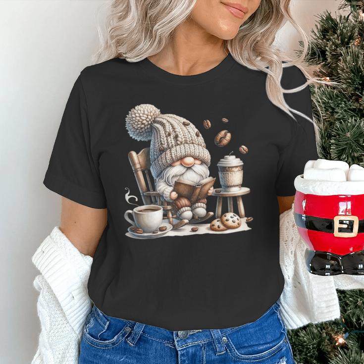 Vintage Cute Gnome Reading Book Coffee Cute Gnome Graphic Unisex T-Shirt Vintage Cute Gnome Reading Book Coffee Cute Gnome Graphic Unisex T-Shirt