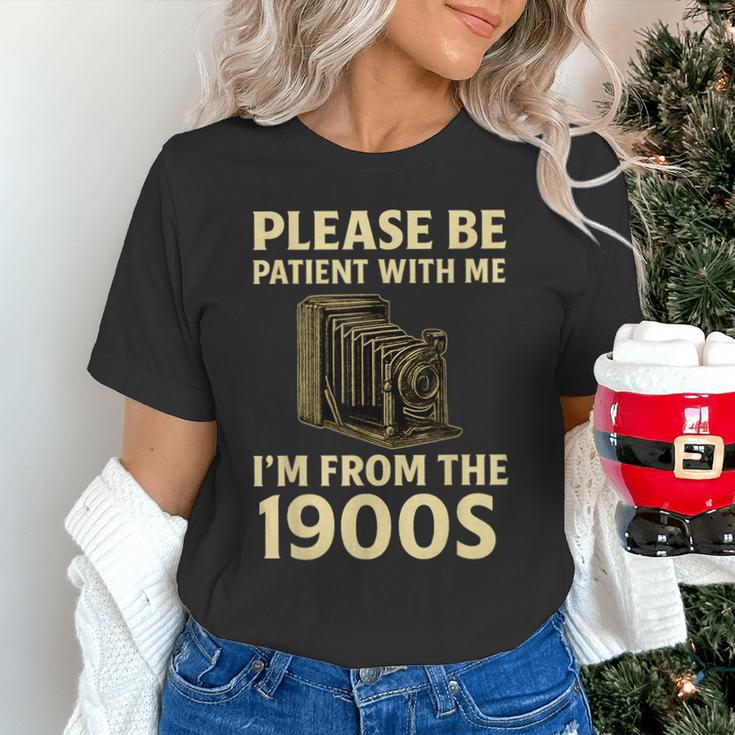 Vintage Please Be Patient With Me I'm From The 1900s Camera Unisex T-Shirt Vintage Please Be Patient With Me I'm From The 1900s Camera Unisex T-Shirt