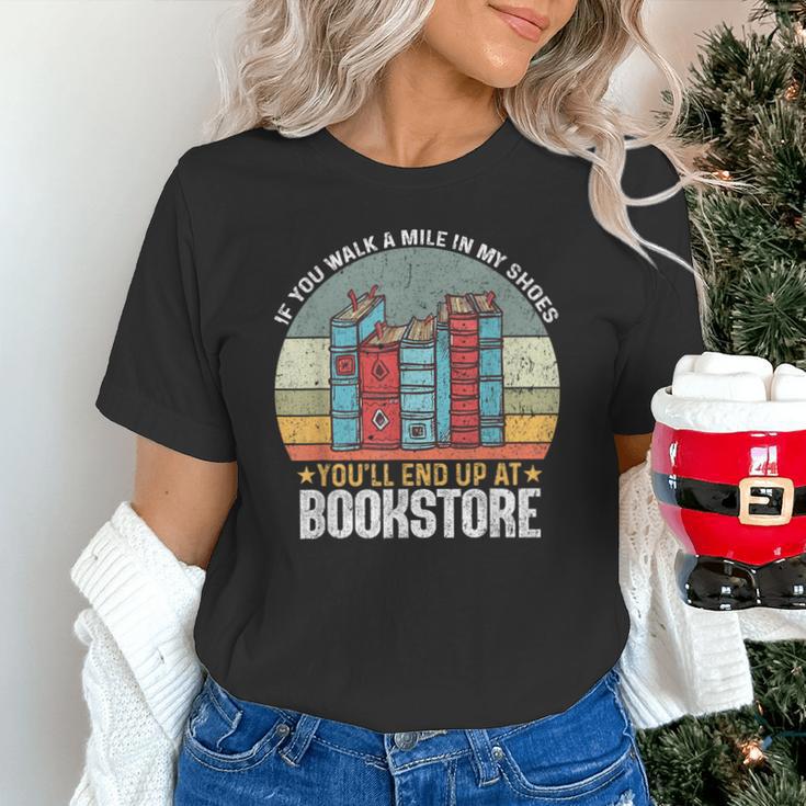 If You Walk A Mile In My Shoes You'Ll End Bookstore Reading Unisex T-Shirt If You Walk A Mile In My Shoes You'Ll End Bookstore Reading Unisex T-Shirt