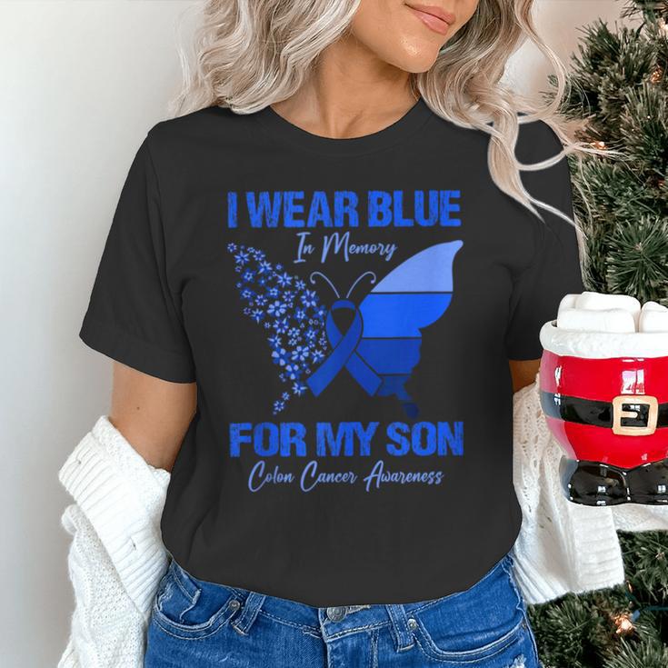 I Wear Blue In Memory For My Son Colon Cancer Awareness Unisex T-Shirt I Wear Blue In Memory For My Son Colon Cancer Awareness Unisex T-Shirt