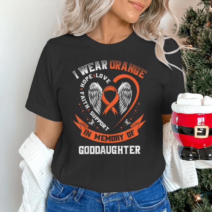 I Wear Orange In Memory Of My Goddaughter Leukemia Cancer Unisex T-Shirt I Wear Orange In Memory Of My Goddaughter Leukemia Cancer Unisex T-Shirt