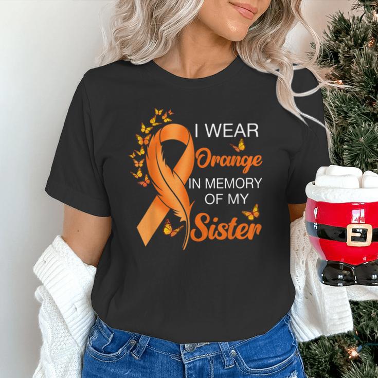 I Wear Orange In Memory Of My Sister Leukemia Awareness Unisex T-Shirt I Wear Orange In Memory Of My Sister Leukemia Awareness Unisex T-Shirt