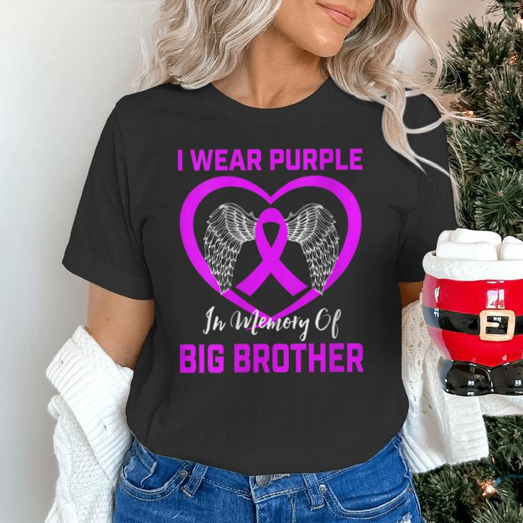 I Wear Purple In Memory Of My Big Brother Alzheimers Graphic Unisex T-Shirt I Wear Purple In Memory Of My Big Brother Alzheimers Graphic Unisex T-Shirt