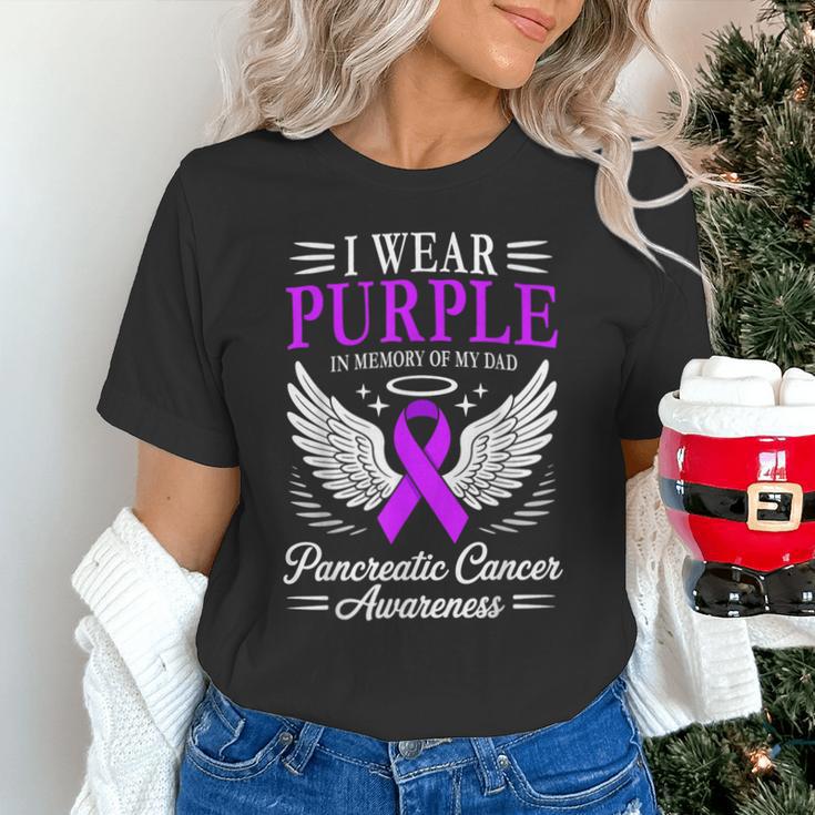 I Wear Purple In Memory Of My Dad Pancreatic Cancer Unisex T-Shirt I Wear Purple In Memory Of My Dad Pancreatic Cancer Unisex T-Shirt