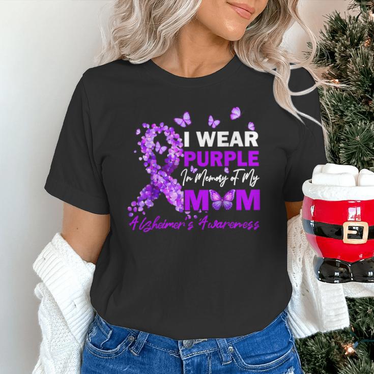 I Wear Purple In Memory Of My Mom Alzheimers Awareness Unisex T-Shirt I Wear Purple In Memory Of My Mom Alzheimers Awareness Unisex T-Shirt