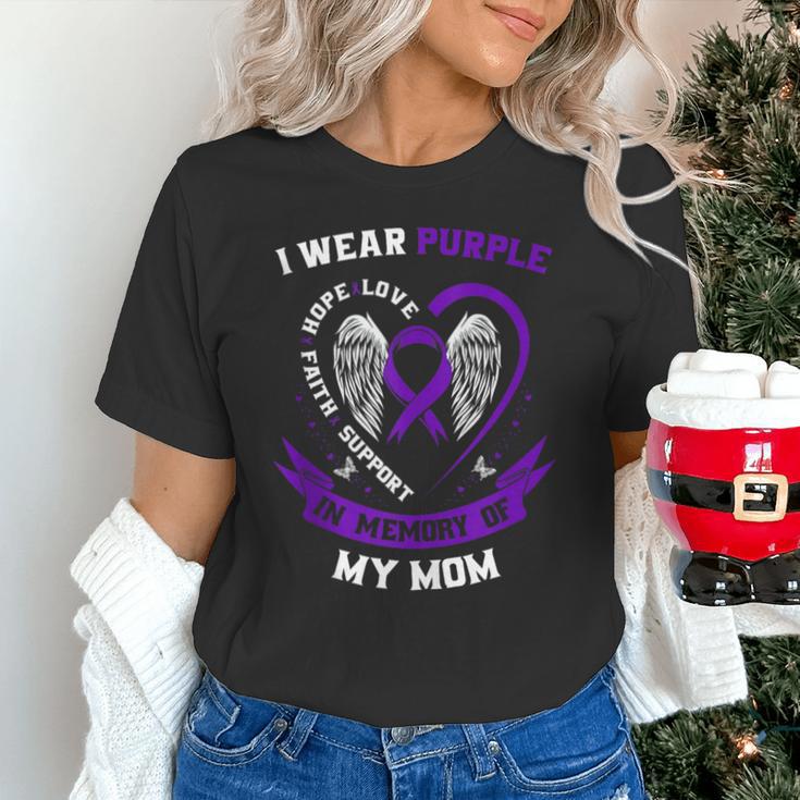 I Wear Purple In Memory Of Mom Pancreatic Cancer Awareness Unisex T-Shirt I Wear Purple In Memory Of Mom Pancreatic Cancer Awareness Unisex T-Shirt