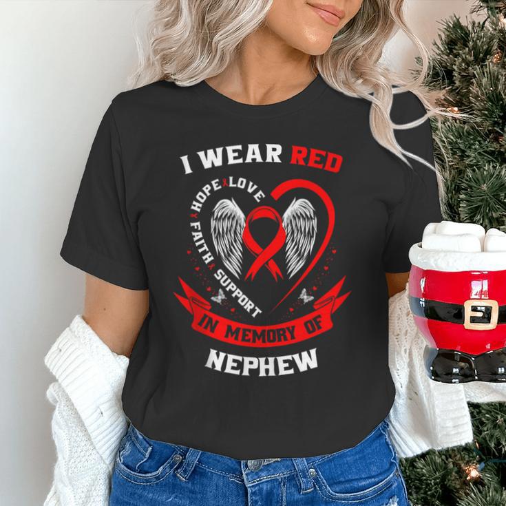 I Wear Red In Memory Of Nephew Heart Disease Awareness Month Unisex T-Shirt I Wear Red In Memory Of Nephew Heart Disease Awareness Month Unisex T-Shirt