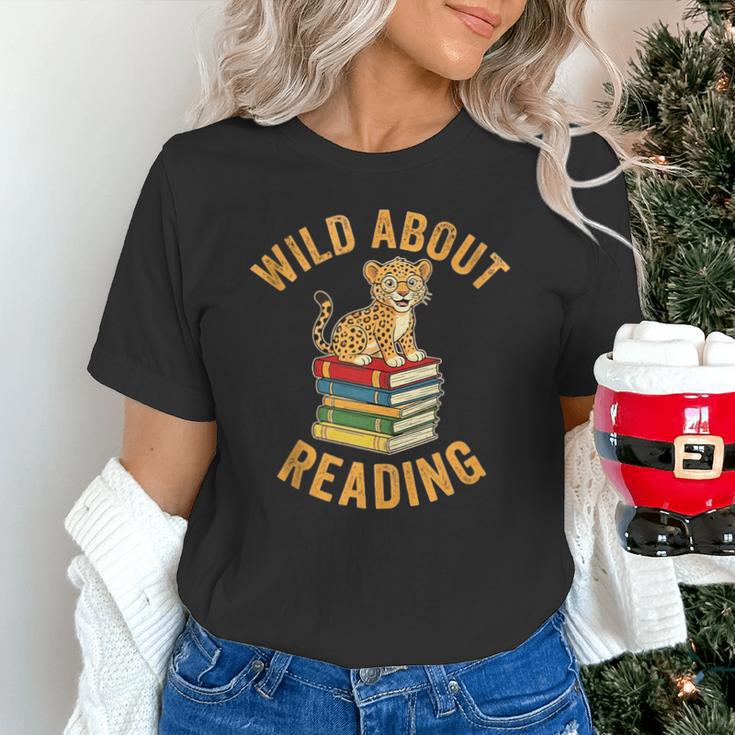 Wild About Reading Cute Leopard Teacher Kids Book Lover Unisex T-Shirt Wild About Reading Cute Leopard Teacher Kids Book Lover Unisex T-Shirt