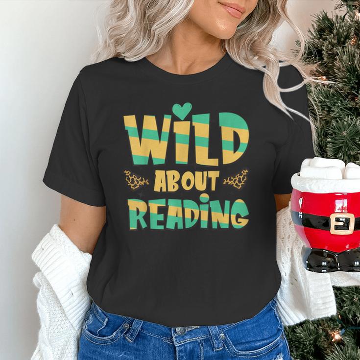 WILD ABOUT READING I Love Books Bookworm Library Day Unisex T-Shirt