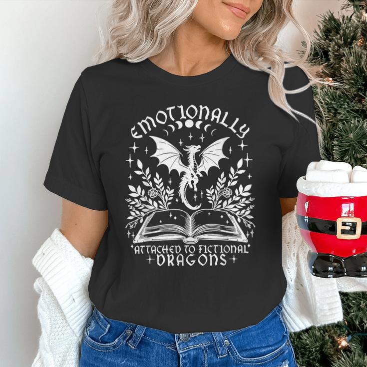 Women Dragons Bookish Fantasy Book Club Book Lover Reader Unisex T-Shirt