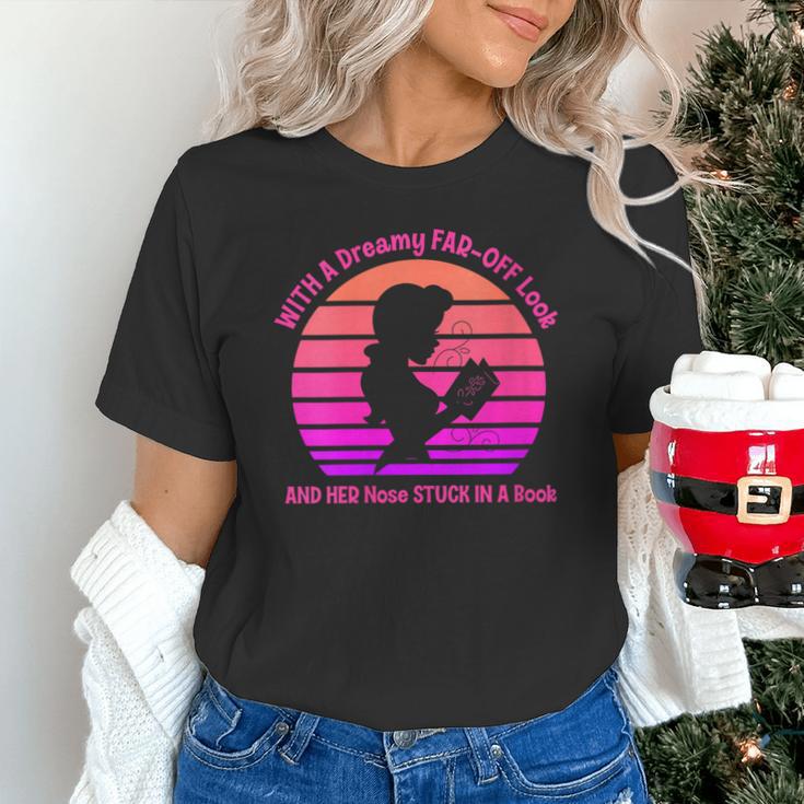 Women's With A Dreamy Far-Off Look And Her Nose Stuck In A Book Unisex T-Shirt