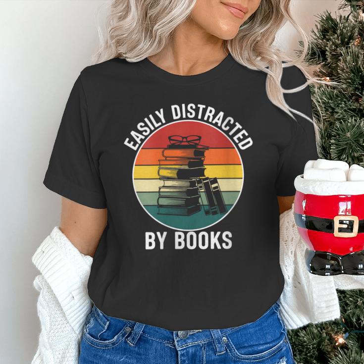 Women's Easily Distracted By Books Unisex T-Shirt