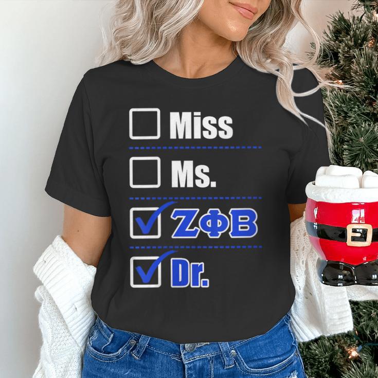 Zeta Phi Beta Doctor Graduation Zeta Phi Beta HBCU Doctor Unisex T-Shirt