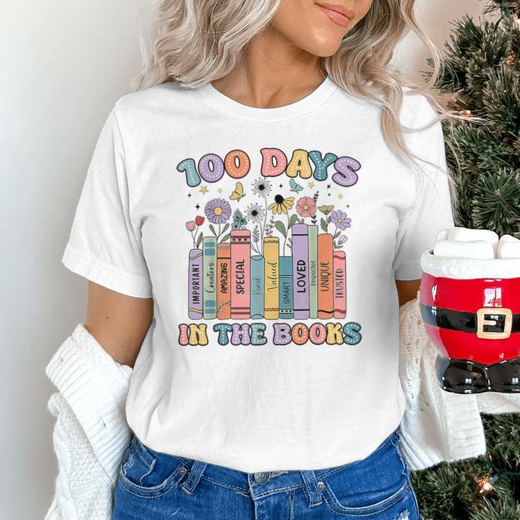 100 Days In The Books Reading Teacher 100th Day Of School Unisex T-Shirt 100 Days In The Books Reading Teacher 100th Day Of School Unisex T-Shirt