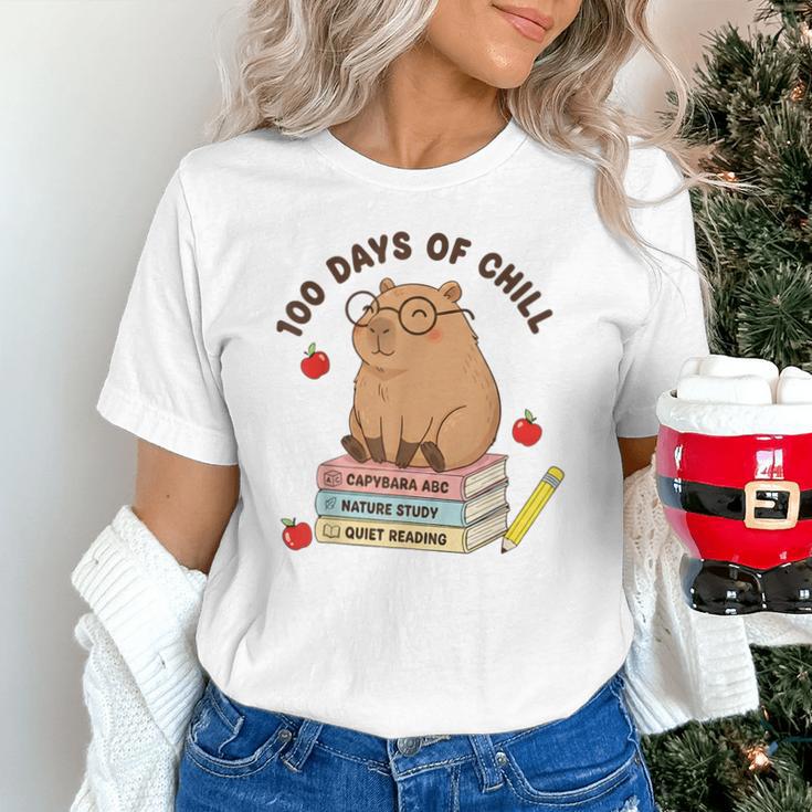 100 Days Of Chill Cute Capybara School Book Lover Unisex T-Shirt 100 Days Of Chill Cute Capybara School Book Lover Unisex T-Shirt