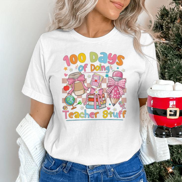 100th Day Of School Teacher 100 Days Coffee Books Unisex T-Shirt 100th Day Of School Teacher 100 Days Coffee Books Unisex T-Shirt