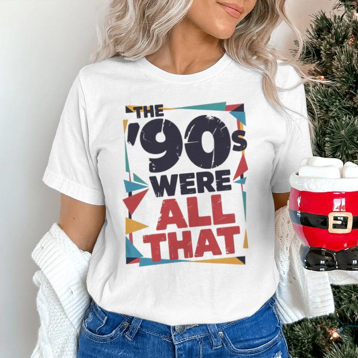 The 90s Were All That – Retro 1990s Nostalgia Tee Premium Tri-Blend Unisex T-Shirt